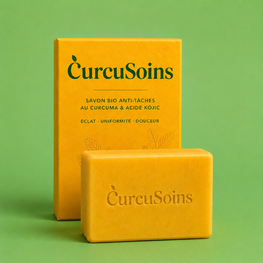 Savon bio anti-tâches au Curcuma & Acide Kojic