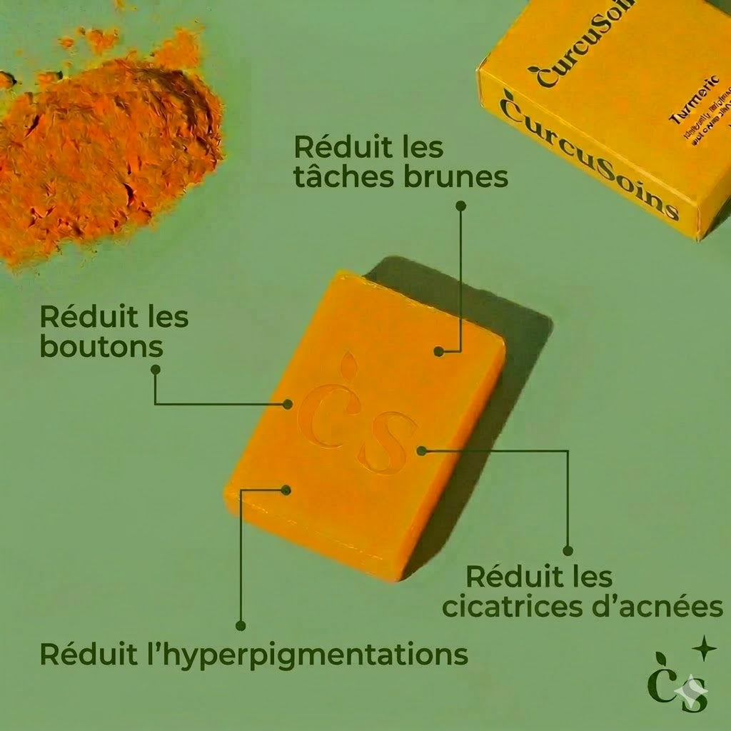 Savon anti-tâches au Curcuma & Acide Kojic